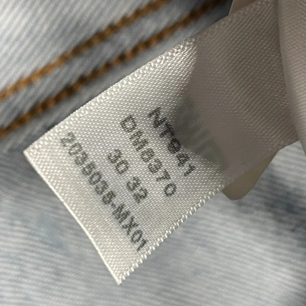 Madewell The 1991 Straight Leg Jeans Light Wash Button Fly DM8370 Mens 30x32